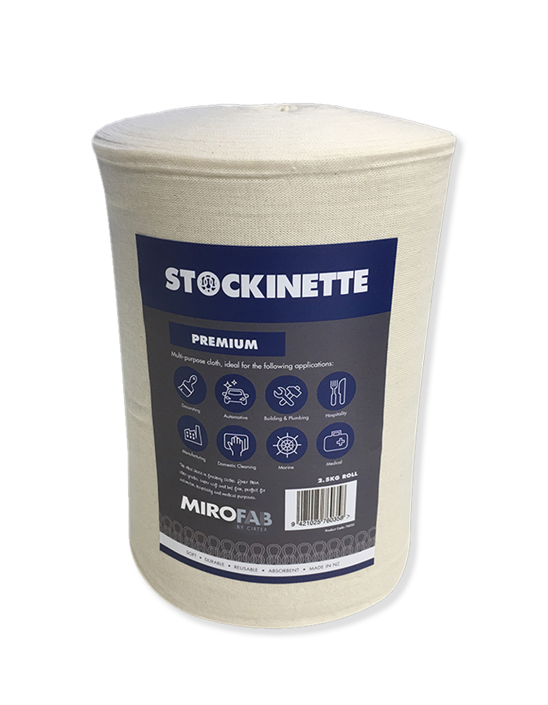 Cirtex Stockinette (Muslin/Cheesecloth) Premium Prewashed 2.5kg/Roll