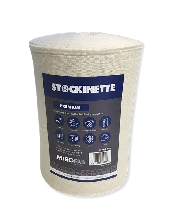 Cirtex Stockinette (Muslin/Cheesecloth) Premium Prewashed 2.5kg/Roll