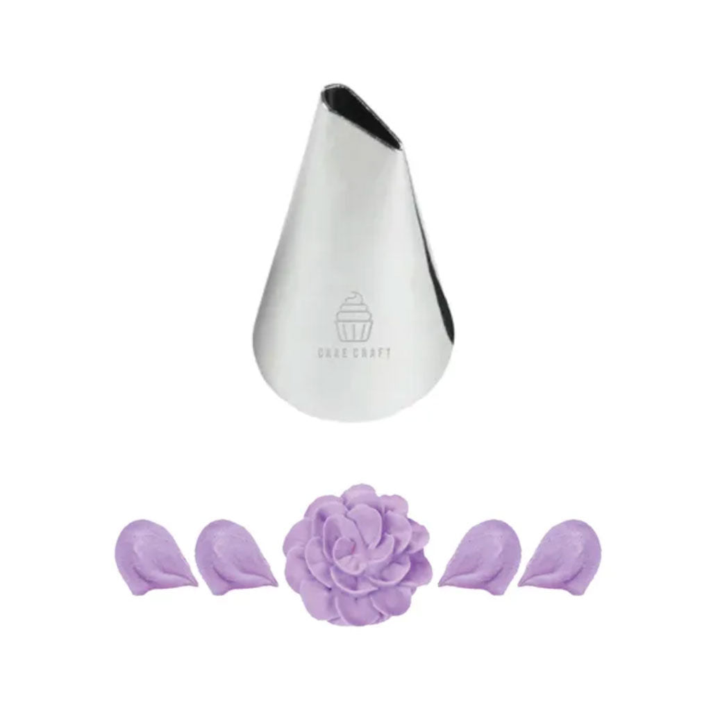 Cake Craft #125 Large Petal Piping Tip Stainless Steel