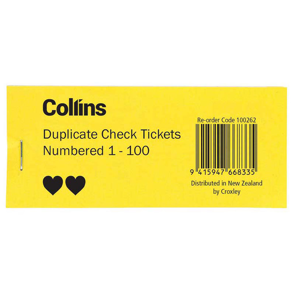 Collins Check Tickets Assorted