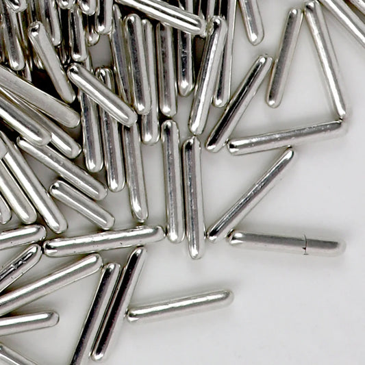 GoBake Cachous Rods - Shiny Silver | 85g