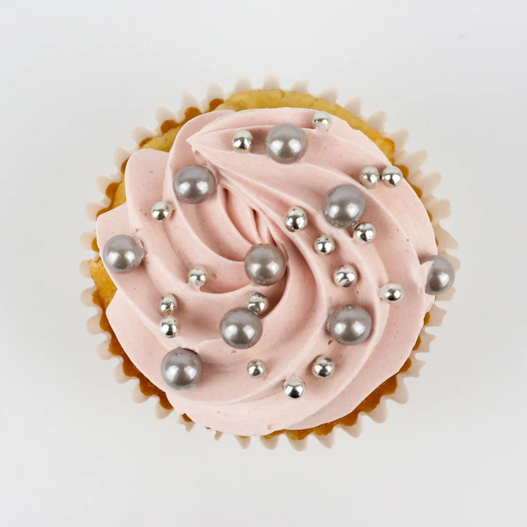 GoBake Sugar Pearls 7mm Pearl Silver 80g