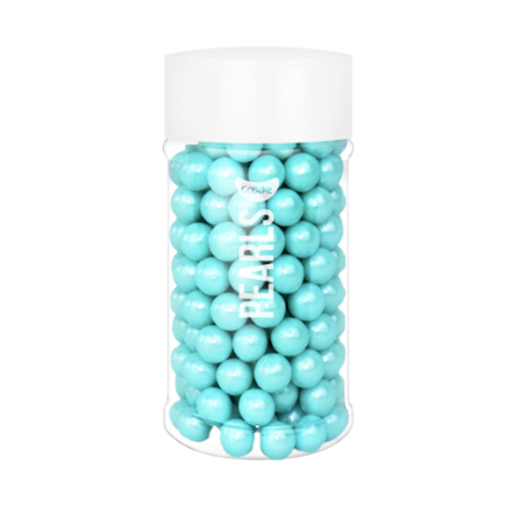 GoBake Sugar Pearls 7mm Pearl Blue 80g
