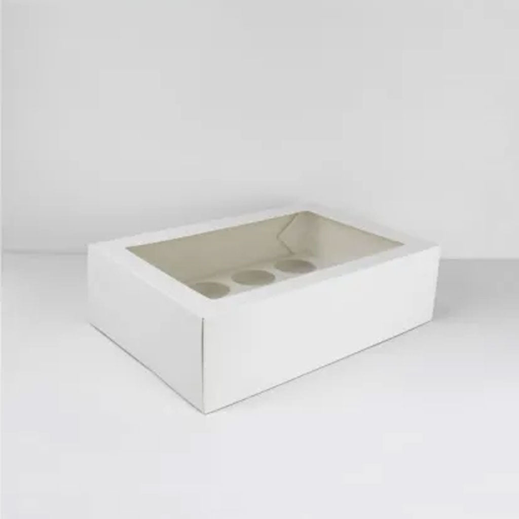 GoBake Window Cupcake Box 12 Hole with Insert | Each