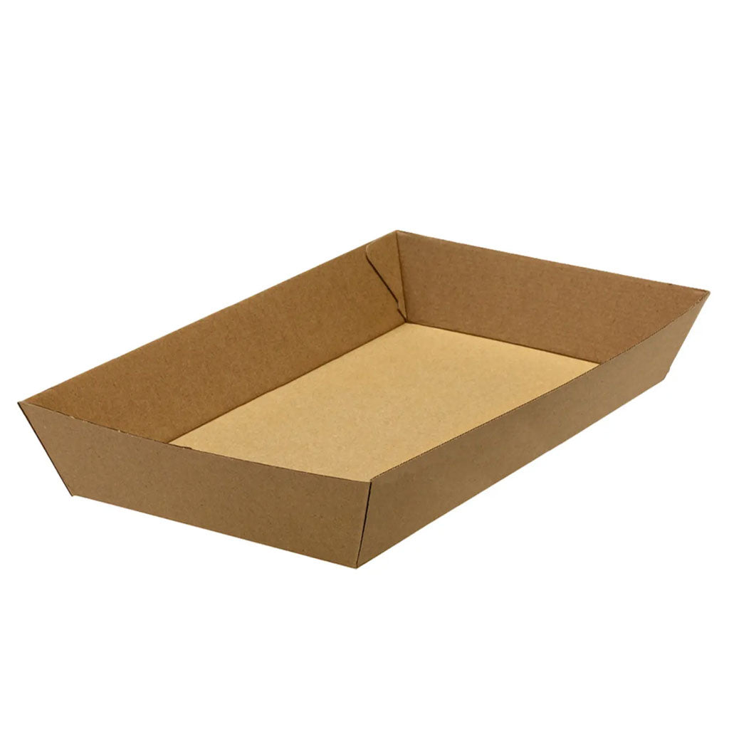 Green Choice Kraft Corrugate Tray #5 | 50/Pack