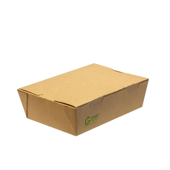 Green Choice Takeaway Box Kraft PLA Medium 50/Pack