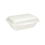 Sugarcane Small Rectangle Meal Clamshell 120x175x60mm (600ml) 50/Pack