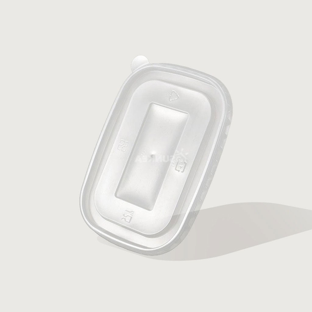 IKON PP Rectangle Lid for IKON Kraft Rectangle 750-1000ml Container | 50/Pack