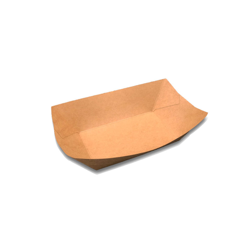 Kraft Boat Tray #5XL 215x150mm 25/Pack