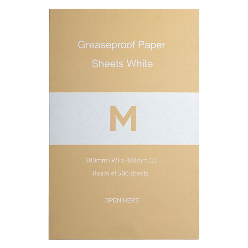M Greaseproof Paper Sheets Small White | 500 Sheets/Ream