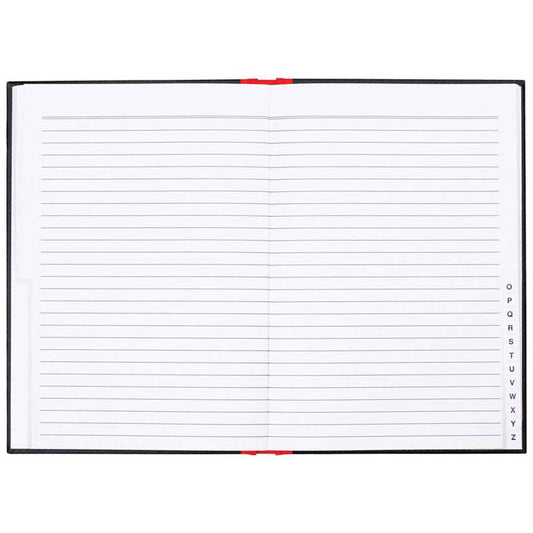 Milford Notebook Indexed Red & Black A5 100lf