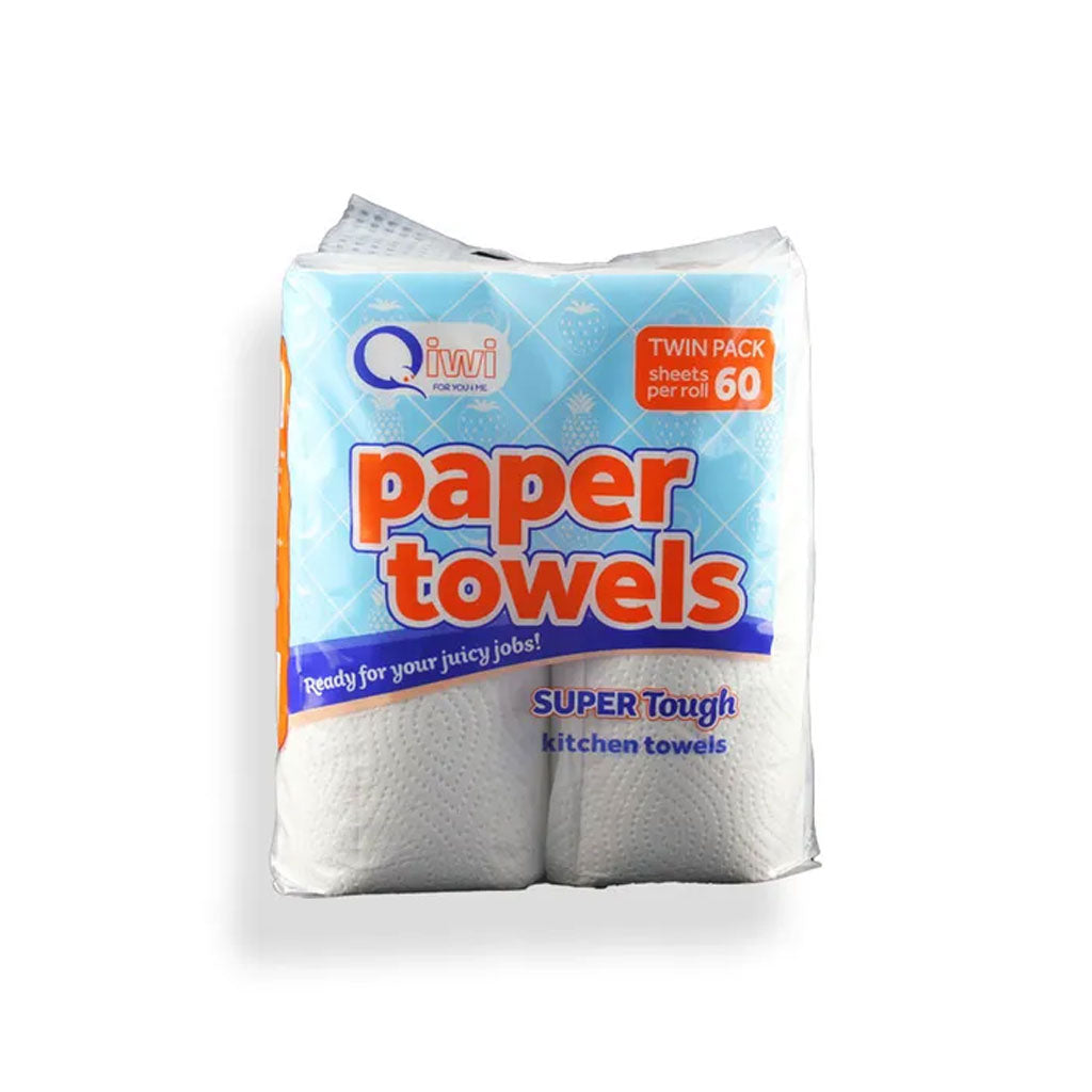 Qiwi Kitchen Paper Towls White | 2/Pack