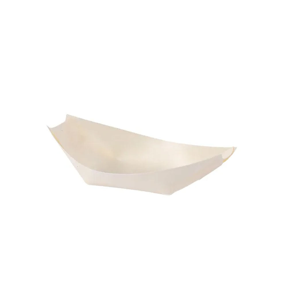 Qiwi Wooden Serving Boats #3 | 100/Pack