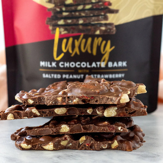 Remarkable Chocolate Luxury Bark - Salted Peanut & Strawberry | 125g