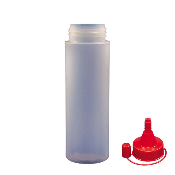 Squeezable Sauce Bottle & Red Cap 250ml (Each)