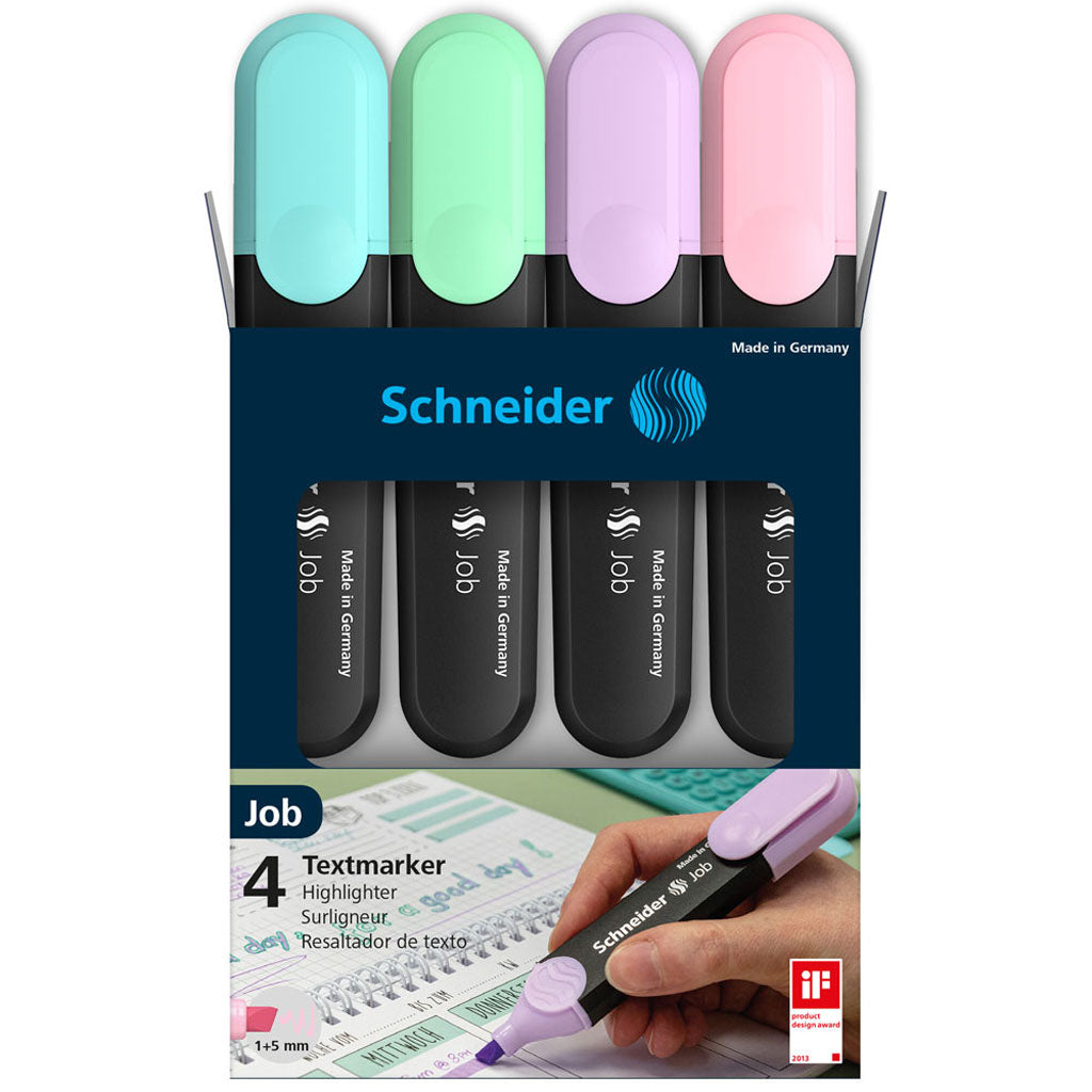 Schneider Job Highlighters - Pastel | 4/Pack