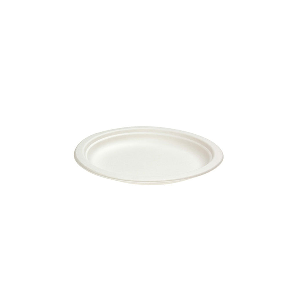 Sugarcane Round Side Plate 7 Inch (180mm) 500/Ctn