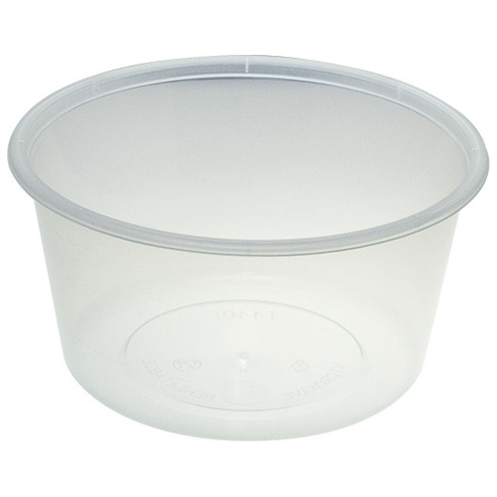 T440i (440ml) Plastic Round Container 50/Pack