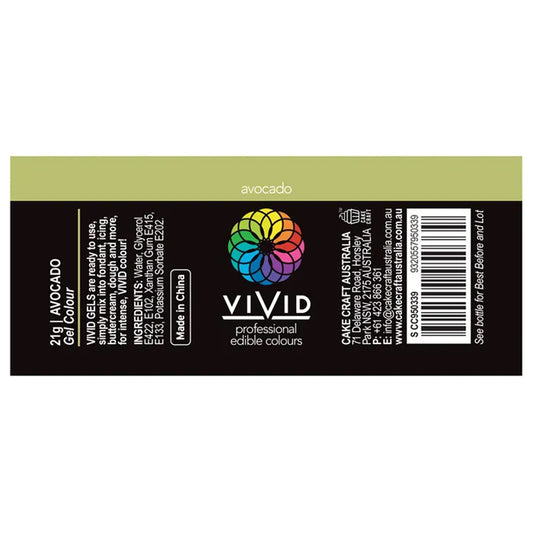 Vivid Gel Food Colour Avocado 21g