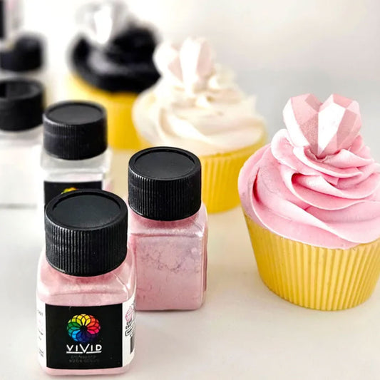 Vivid Edible Metallic Dust - Blush Pink | 10g