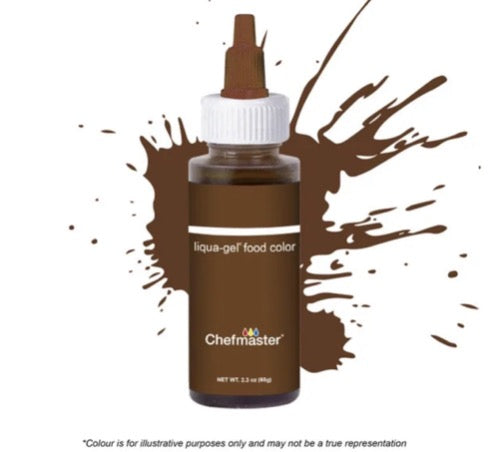 Chefmaster Buckeye Brown Liqua-Gel Food Colour 2.3oz/65g