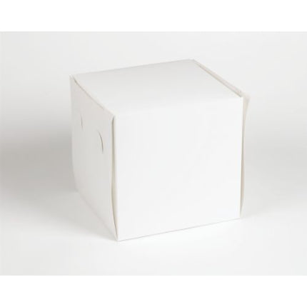 GoBake Standard White Cake Box 8x8x8 Inch Tall