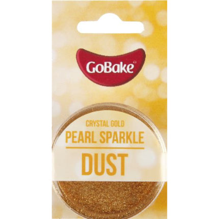 GoBake Crystal Gold Pearl Sparkle Dust 2g