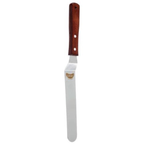 GoBake Offset Spatula 8 Inch with Wooden Handle