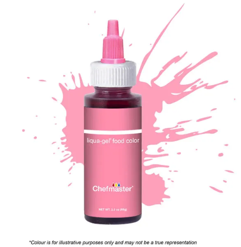 Chefmaster Bakers Rose Pink Liqua-Gel Food Colour 2.5oz/65g