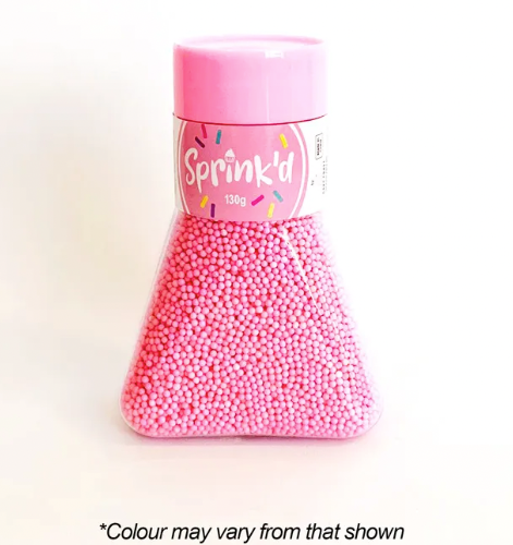 Sprink’d Pastel Pink 2mm Sugar Balls 130g