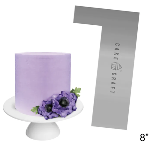 Cake Craft Buttercream Comb Straight Edge 8 Inch Stainless Steel