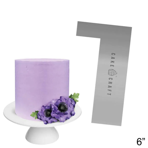 cake craft 6 inch stainless steel straight edge buttercream comb