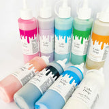 Cake Craft Cake Drip Colours Available in range in easy to use pour bottles 