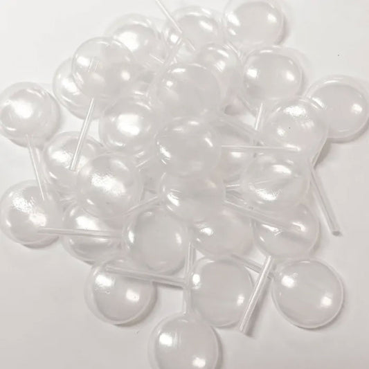 clear round pipettes laid out