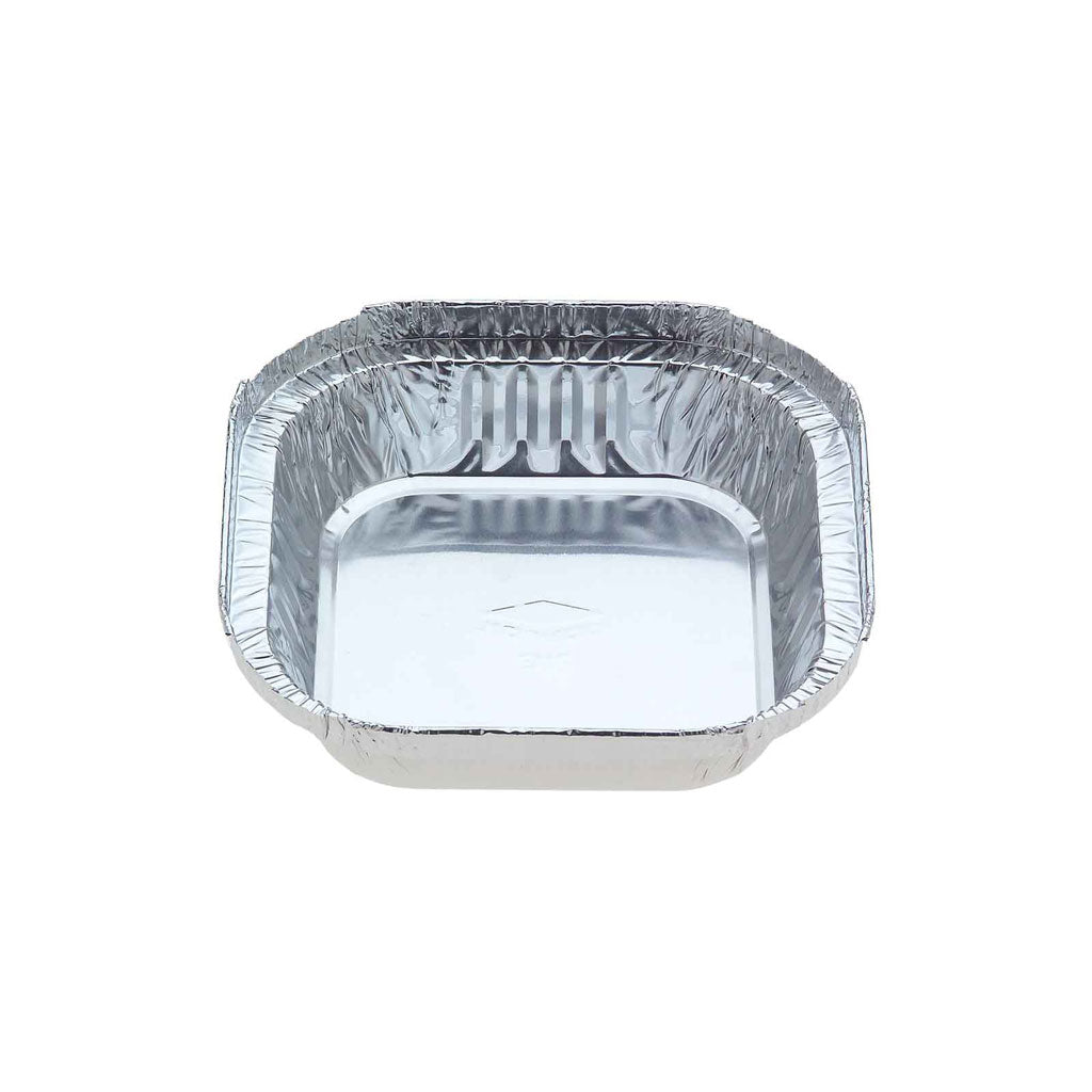 Foil 7113 Small Square Shallow Foil Tray 127x127x27mm 305ml 1000/Ctn