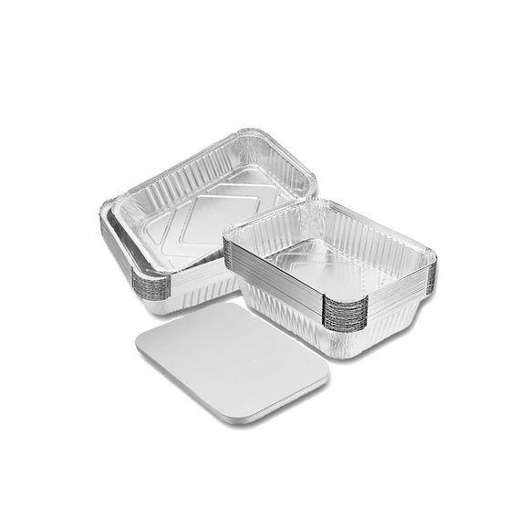 aluminium foil trays rectangle hangi trays with lids pack of 125