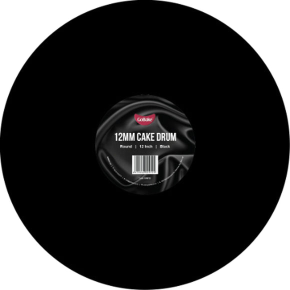 Cake Board Round Black 12 Inch | 12mm Drum Board