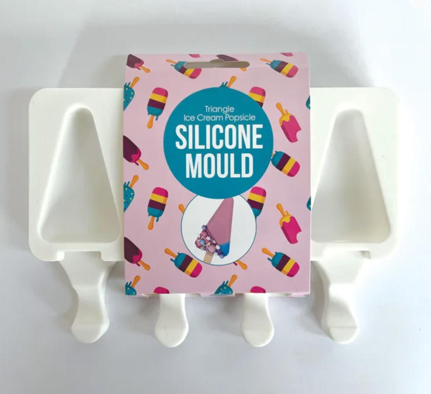 Cake Craft Triangle Ice Cream Popsicle Silicone Mould
