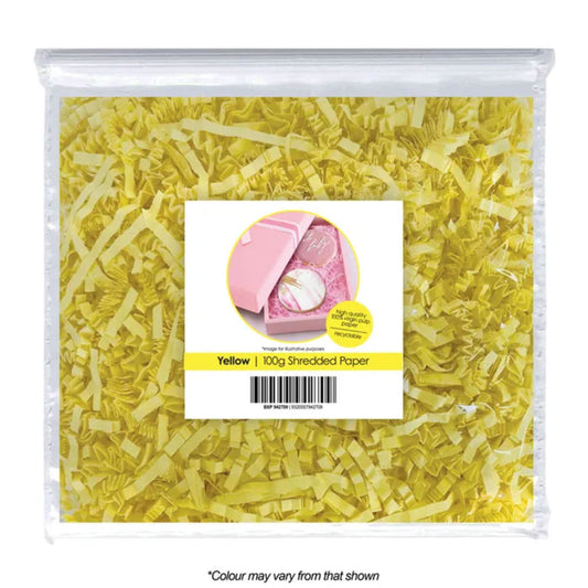 yellow shredded paper in packet 100g