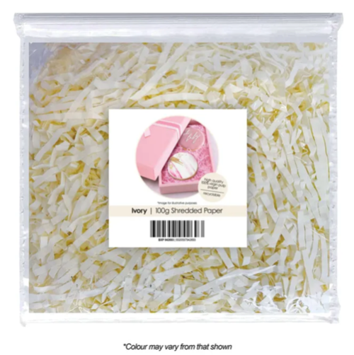 Ivory Coloured Shredded Paper 100g