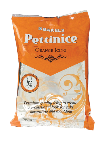 Bakels Orange Pettinice RTR Icing Fondant 750g