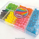 sprink'd rainbow mix bento sprinkle box on its side on a white background