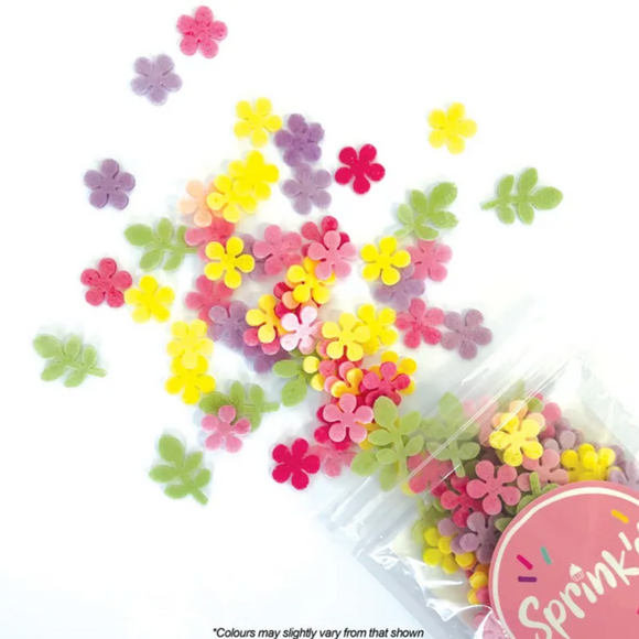 Sprink'd Mini Daisy Flower Mix Wafer Sprinkles 9g