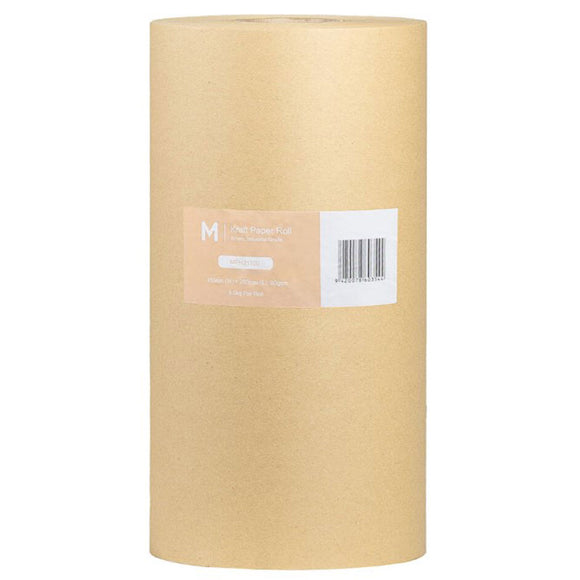 M Kraft Brown Paper Roll 450mm Wide x 250m 80gsm