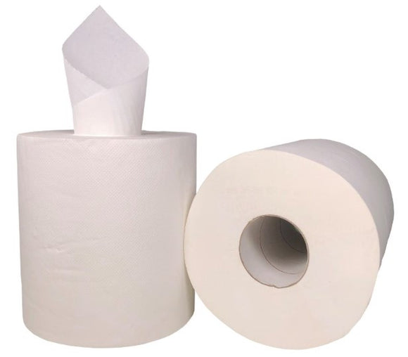 Matthews Centre Feed Paper Towel White, 210mm x 300m, 1 Ply, (Bundle of 6)