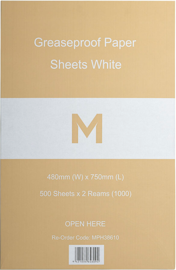 Matthews Greaseproof Paper Sheets (500 per packet)
