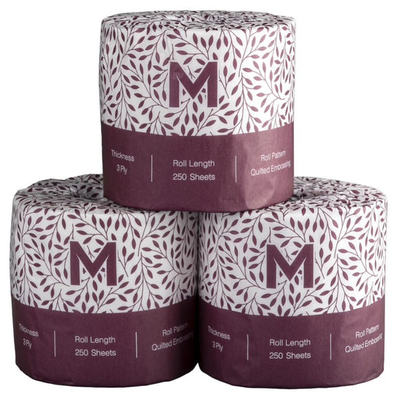 Matthews Luxury Wrapped 3 Ply Toilet Tissue (Carton of 48)