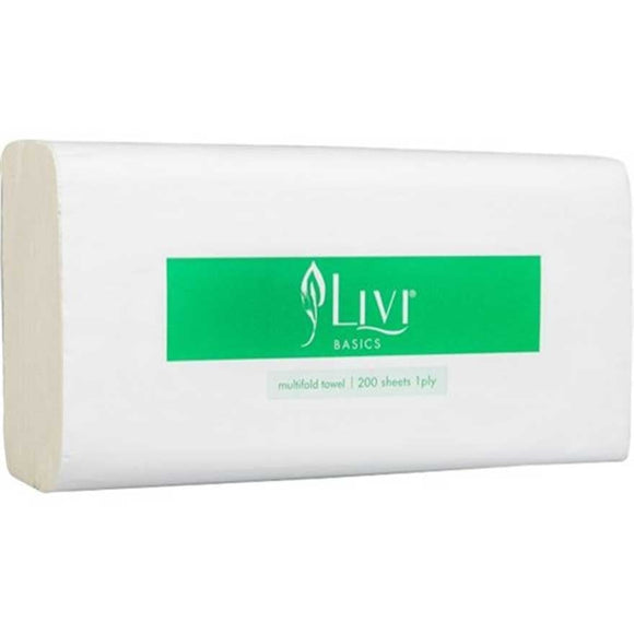 Livi Basics Slimline Paper Towel (7200) 200/Pack