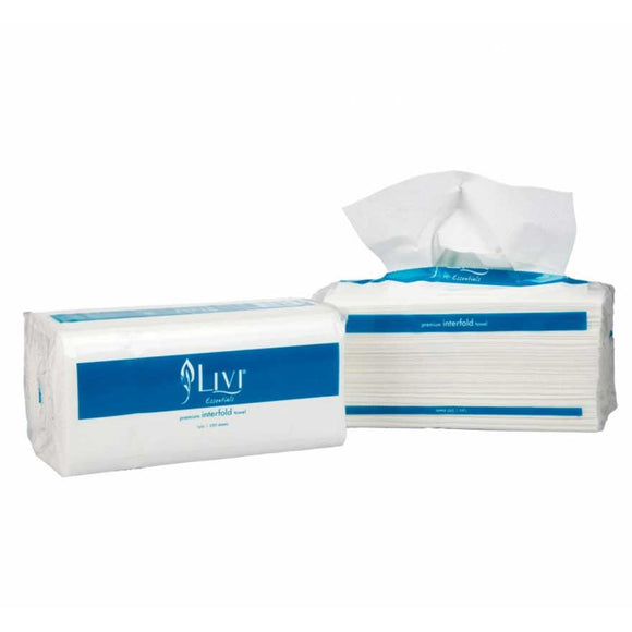 Livi Premium Interfold Paper Towel (1421) 16 Packs/Carton