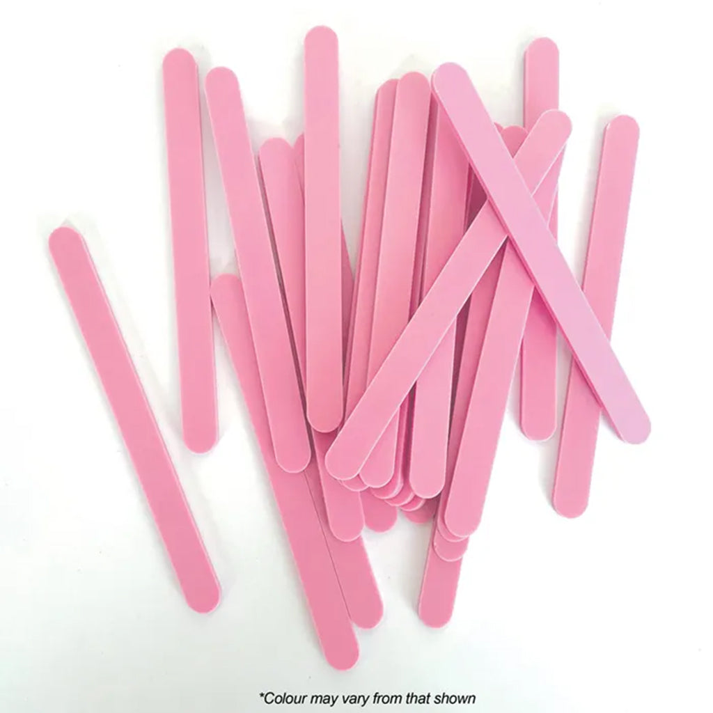 Acrylic Cake Popsicle Sticks Pink | 12/Pack
